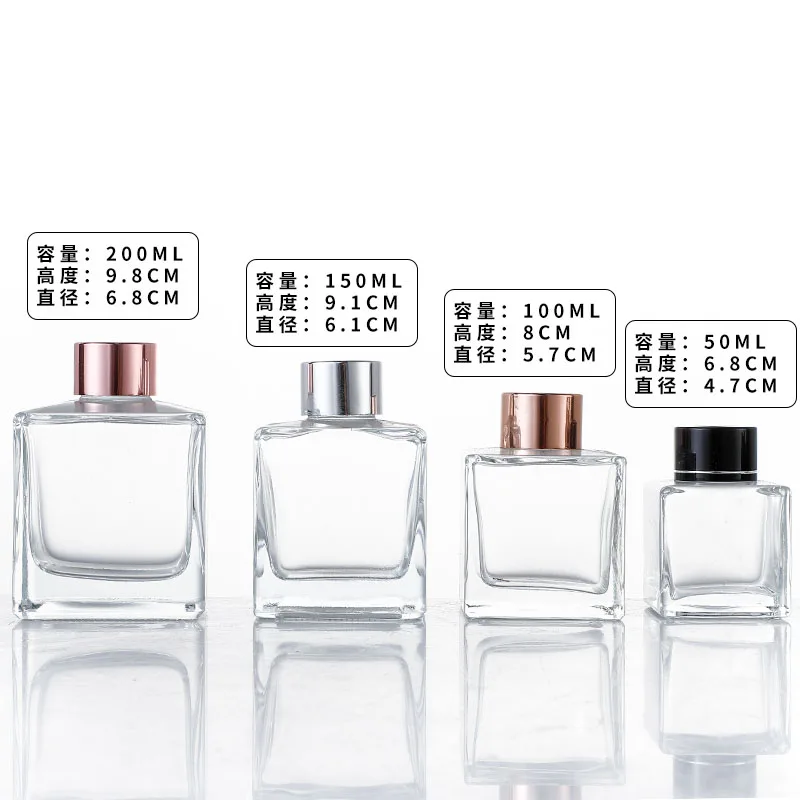 luxury wholesale custom reed diffusers bottle 150ml empty glass diffuser bottle-11