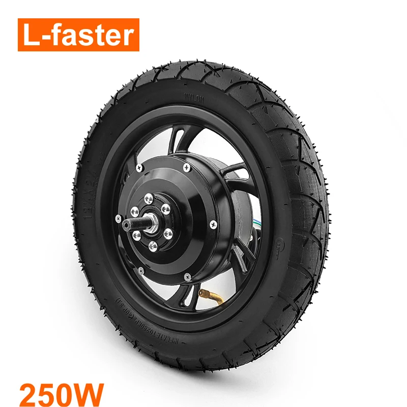 Roda Listrik Sepeda, Peralatan Pit Motor Hub Depan Tanpa Sikat DIY 36V 350W  12 Inci