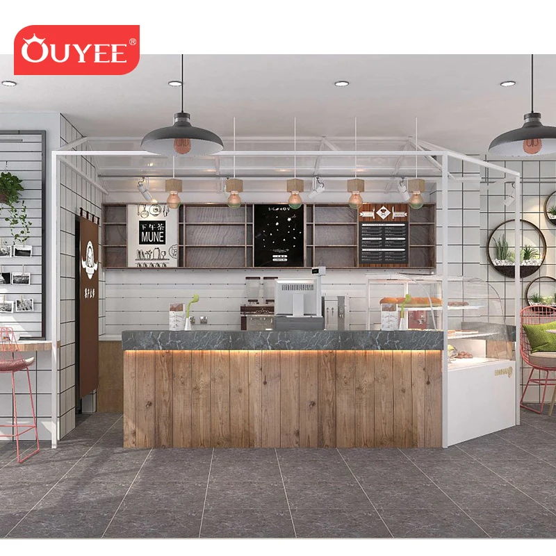 Small Coffee Kiosk Design Commercial Coffee Shop Counters Cafe Counter for Coffee Shop Decoration Designs