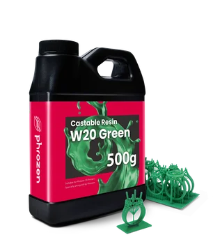 Phrozen Castable Resin W20 Green 500g for resin 3D Printer LCD 3d printer uv 405nm 3d printing machine
