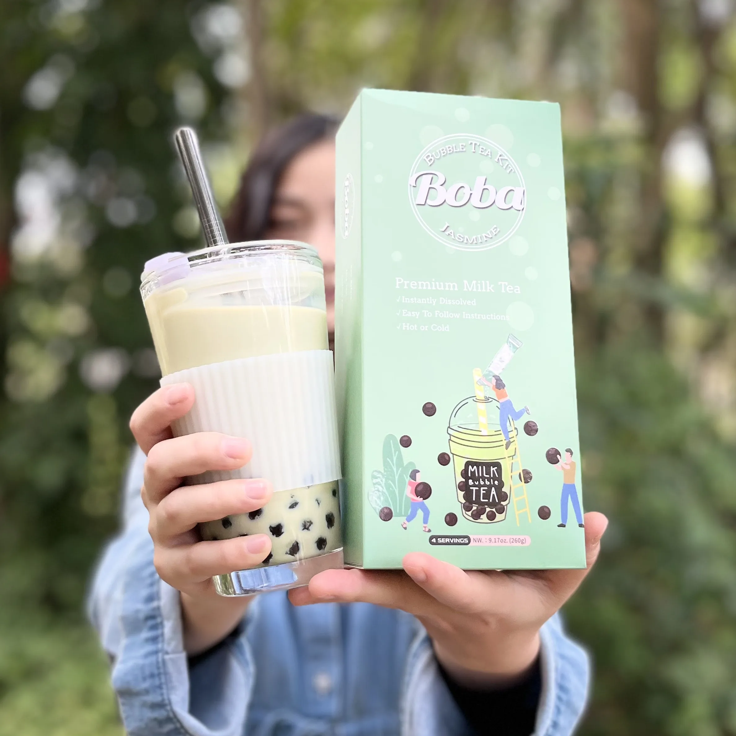 CamelliaMatchaBubbleTea抹茶バブルティー Matcha Bubble Milk Tea