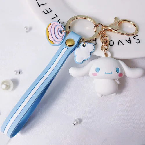  cute colorful kitten 3D cartoon keychain