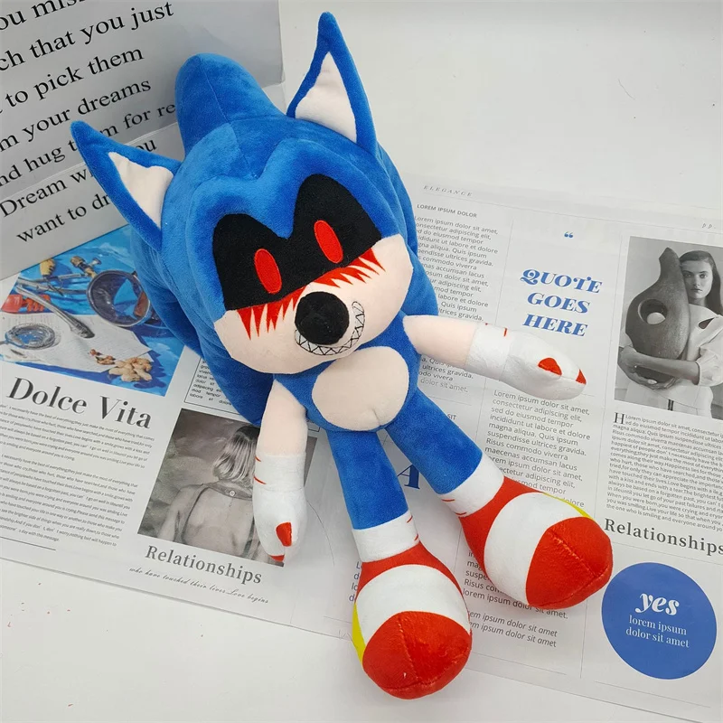 New Cartoon Plush Doll Sonic The Hedgehog Exe Game Spirit Game