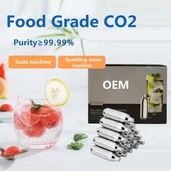 Food Grade CO2 Cartridges For CO2 Growlers - Non-Threaded 10 X 8 Gram CO2 Cartridges