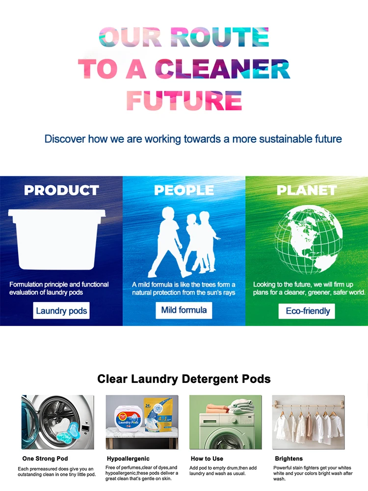 2023 Laundry Scent Booster Beads Laundry Detergent Pods Eco Friendly