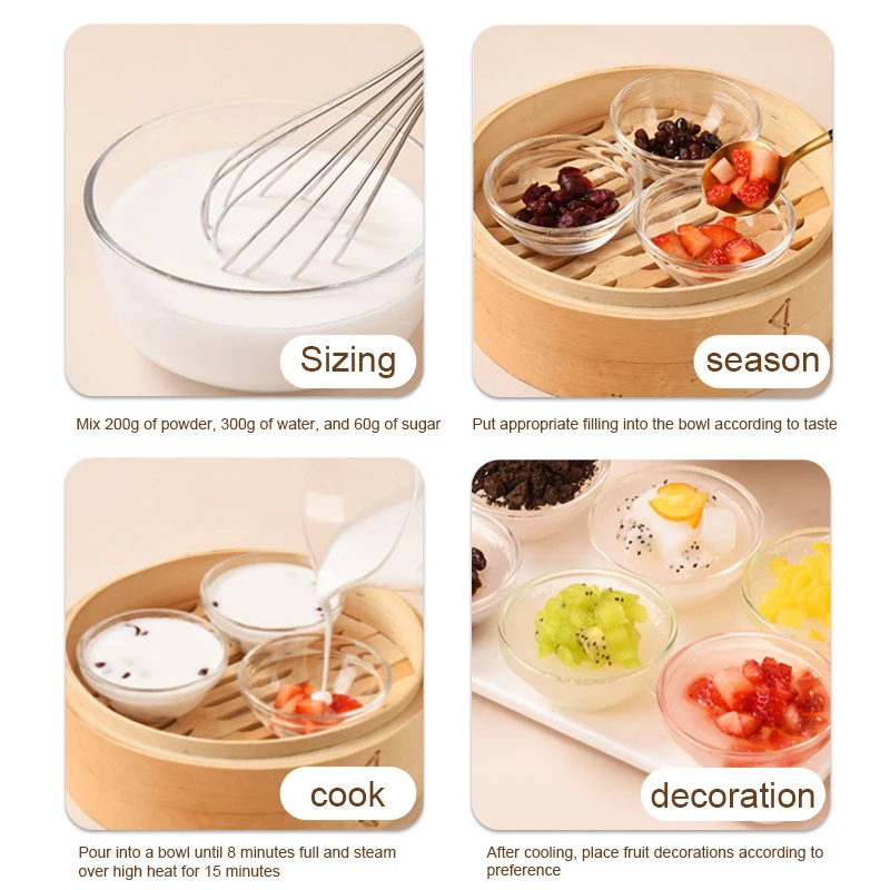 Чаша для рисового пудинга, порошок, премикс, пузырчатый чай, ингредиент, китайские традиционные летние закуски
