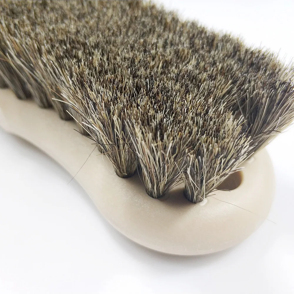 Мастер M71001 100% Чистящая Щетка из конского волоса для салона автомобиля, кожаного сиденья, сверхпрочная щетка для чистки автомобильных сидений