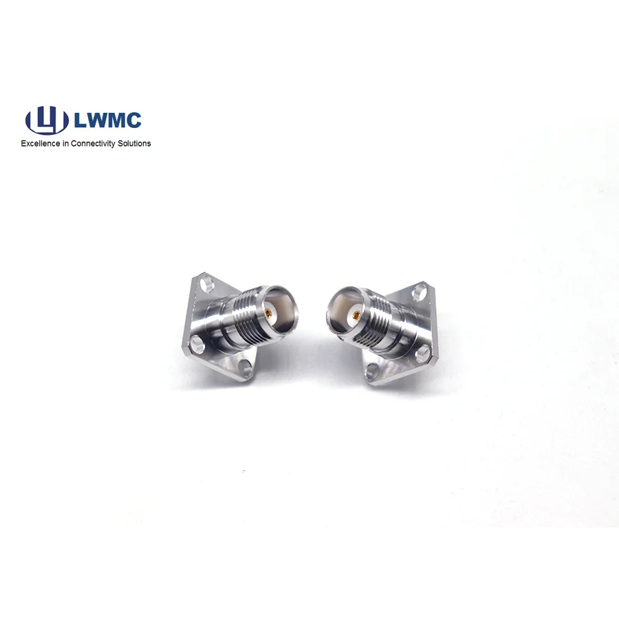 product tnc female 4 holes flange mounted crimp for rg316 cable-5