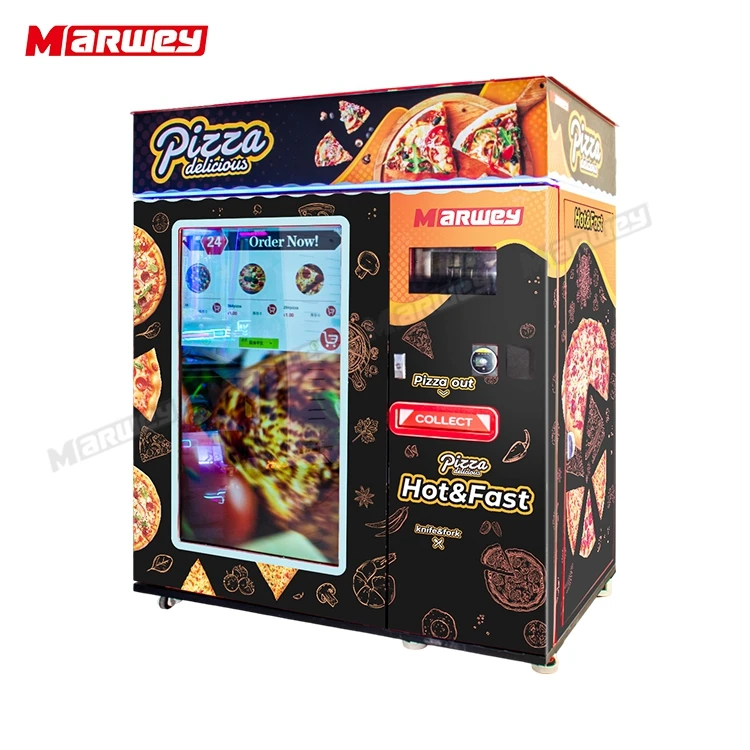 Fully Automatic Vending Machine Digital Self-Service Cookie Bakery Waffle Sandwich Cupcake Pizza Slice Vending Machine