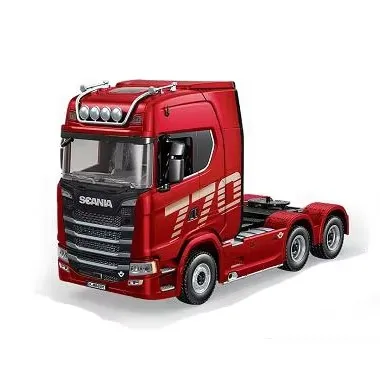 New HUINA 1501 770S V8 RC Tractor Truck - 1/18 Scale Red Toy with