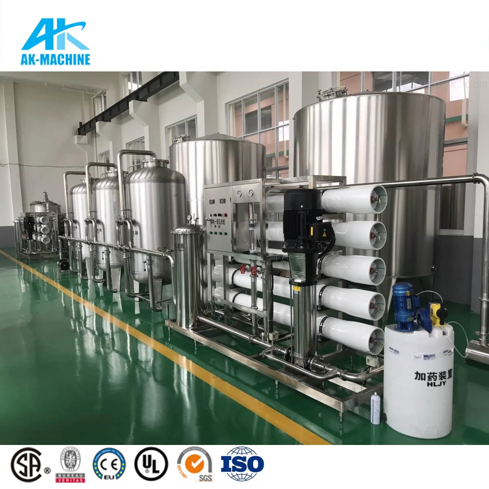 Small Plant Scale Water Production Line Bottled Water Pre Treatment Machinery Water Purification Machine System