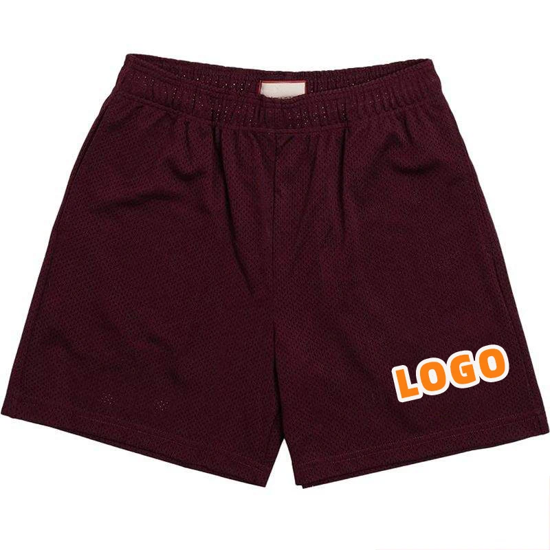 Sublimation Mens 5 Inch Inseam Mesh Shorts Custom Men Acid Wash Shorts