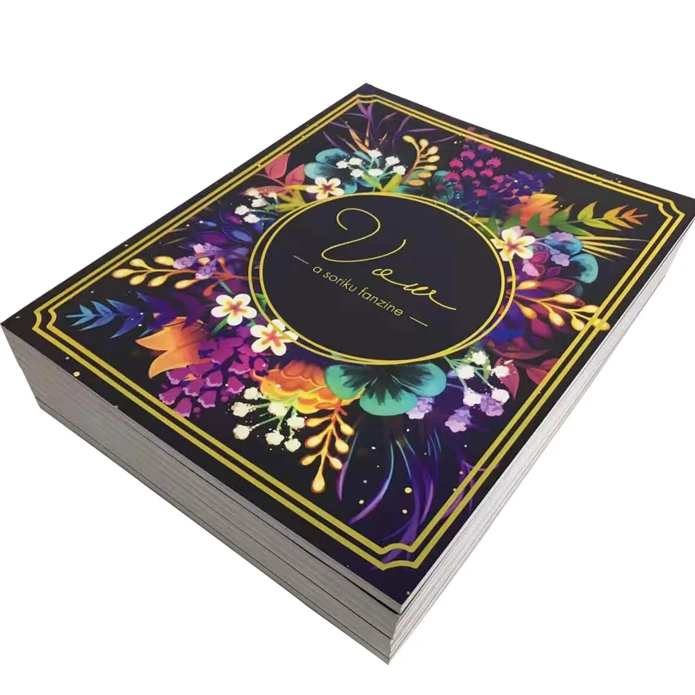 High Quality Softcover Book Printing Service Custom Comics Zine Printing Offset Printing on Kraft Paper Packed in Carton Box