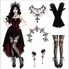 8273 Conjunto completo [Vestido, gorro, collar, medias, guantes, aretes]