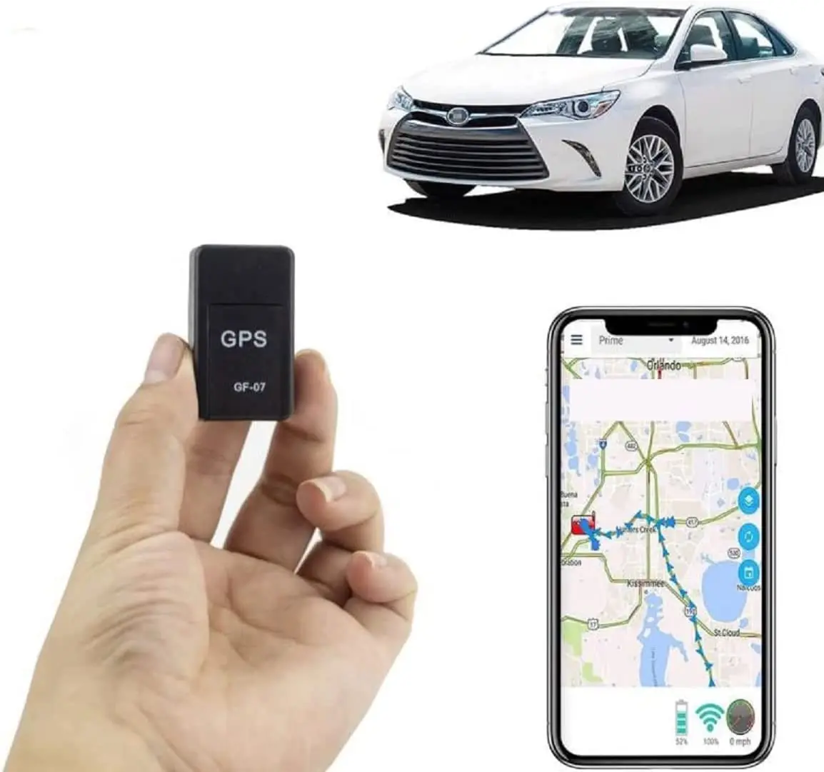Мини-GF-07 GPS с длительным режимом ожидания магнитное устройство слежения для автомобиля/человека система отслеживания