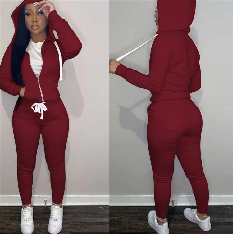 Good Quality Two Piece Set Girl Ladies Outfits 2 Piece Set Women Clothing joggers two piece set tracksuit