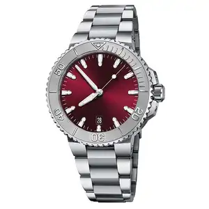 China Factory Made Custom Logo 316L Stainless Steel Luxury Watch OEM Dive Quartz Men Watches