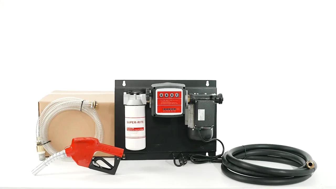Diesel Transfer Pump Kits 230v With Meter And Filter Fuel Transfer Pump