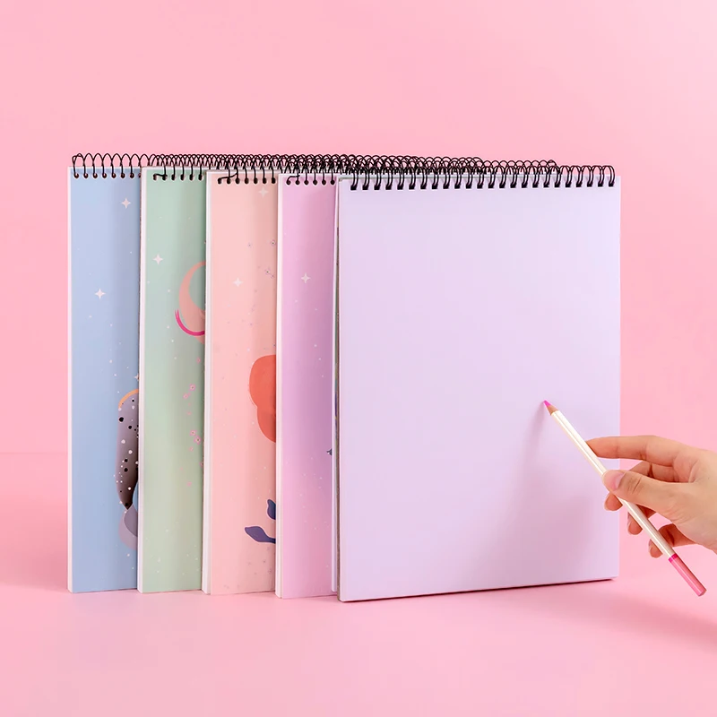 Wholesale Custom Oem A4 A5 Kraft Paper Notebook Sketch Book Watercolor