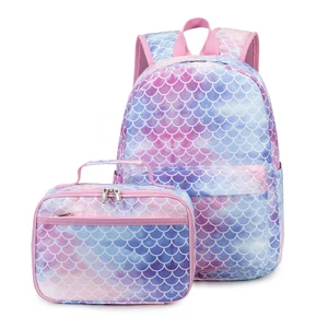 Custom Sacs Ecoliers Back Pack Set Girls Kids School Bag Backpack with Lunch Box