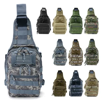 Camouflage Oxford cloth single shoulder diagonal cross bag sports outdoor camouflage chest bag
