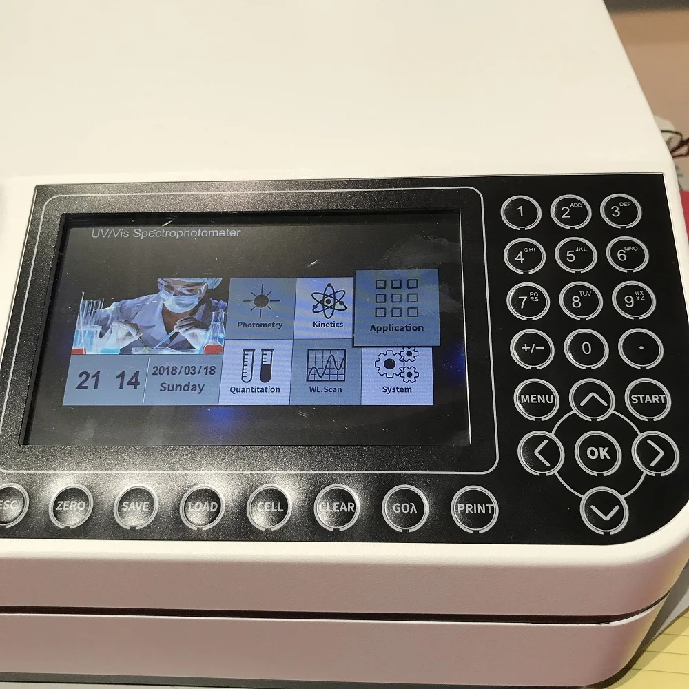 K8001 Double Beam Color Screen UV VIS Spectrophotometer Portable China Price