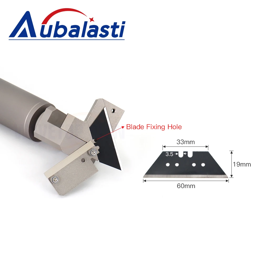 Aubalasti CNC Leather Vibrating Knife Head Drag Knife for Cutter Soft Glass  PP Paper ABS Plastic KT Board and Car Sticker