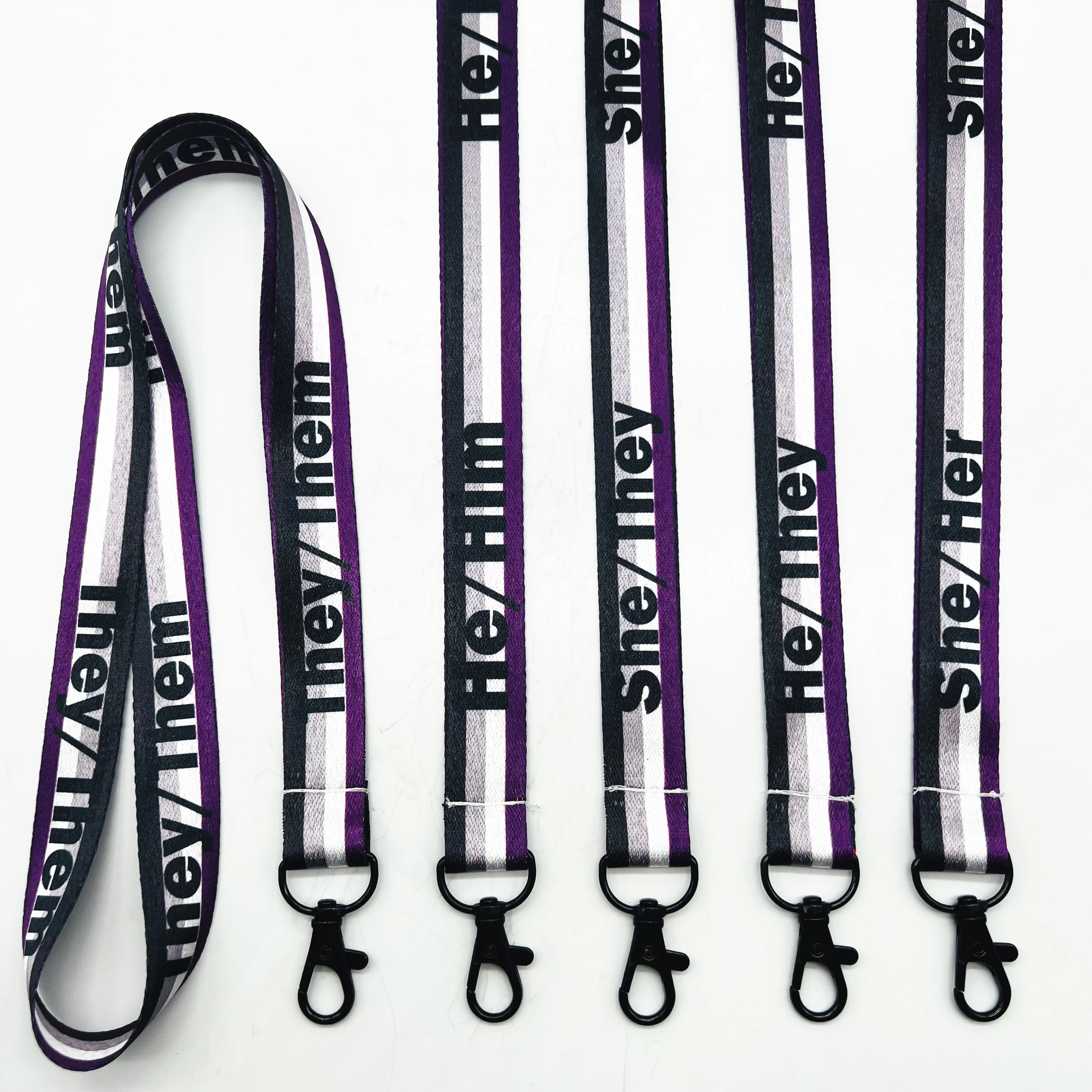 Full Color Printing Rainbow Pride Flag Lanyard Style Lanyards Keychains for LGBTQ Accessories Gay Pride Stuff and Gift-Giving
