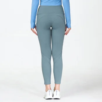 Wholesale High Quality Custom Logo Fitness Gym Tights Plus Size Seamless Soft High Waist Yoga Pants Leggings Women