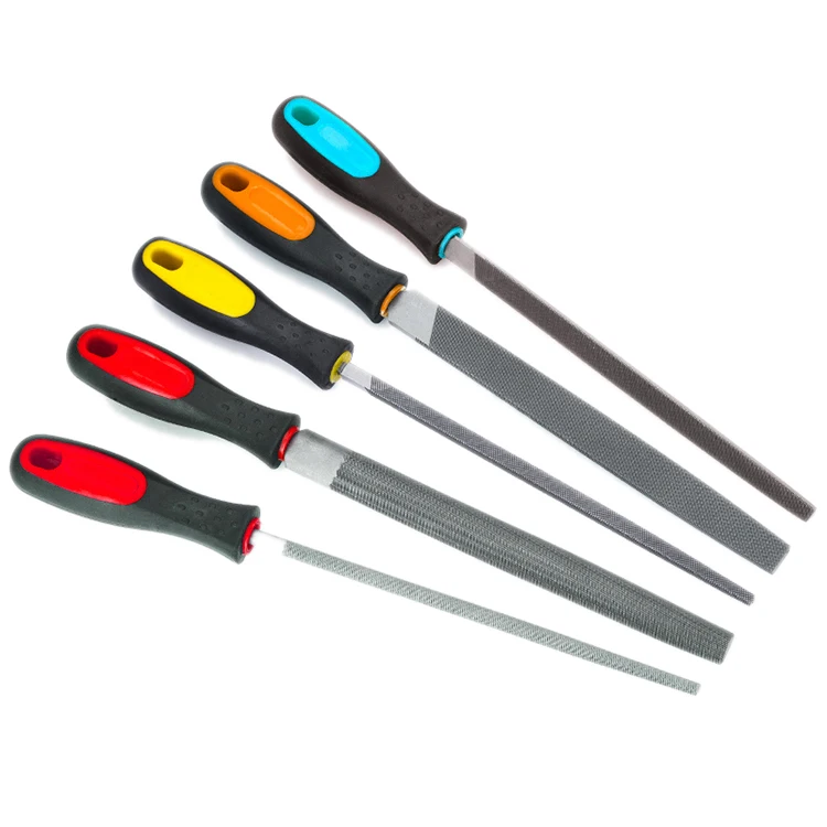 Flat Half Round square Triangle 6 8 10 12 Inch T10 T12 Engineer Steel Files with Second Cut Hand Grinding Tools