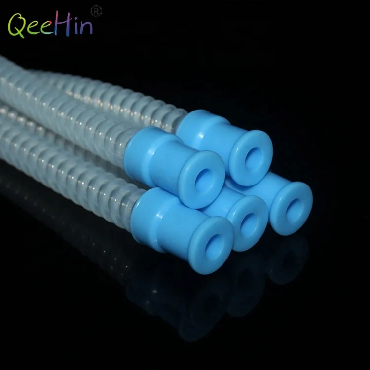 Medical Grade Kinking Resistant Extendable High Flow Reusable Breathing Circuits Silicone Corrugated Tube