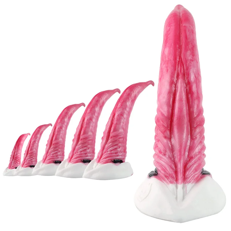YOCY Giant Monster Dildo Silicone Anal Plug Realistic Killer Whale Penis  With 5 Size Vaginal Stimulator Sex Toys for Adult 18+