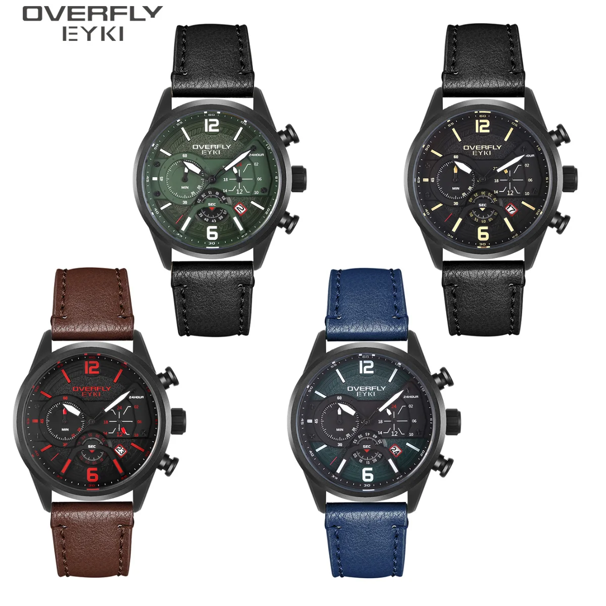 Montre Homme Overfly By EYKI - Quartz, Boîtier 41mm Acier, étanche 30m | Occasion Excellente état