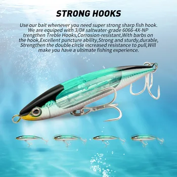 15cm 70g Top Water Fish Baits Walk the Dog Fishing Lure Spook Lure for Fishing Baits Sinking Pencil Lures Treble Hook – Pencil – view 5