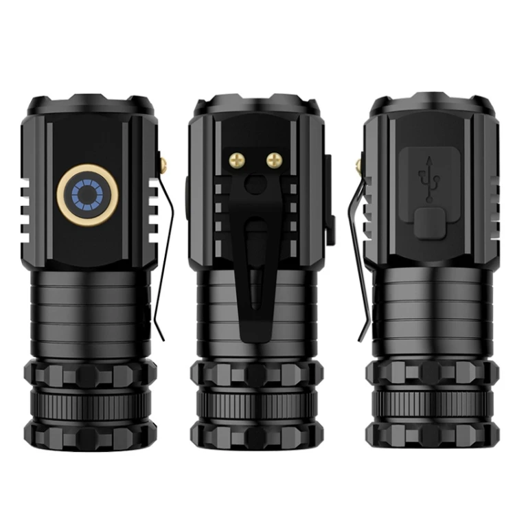 Photo Studio 3 LED Mini Flashlight Rechargeable Waterproof 2000LM Super Bright Torch