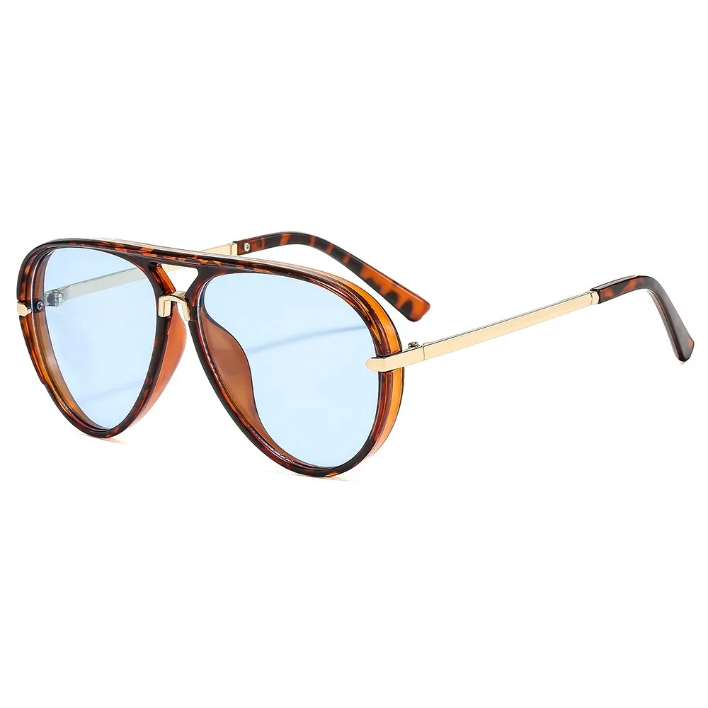 2025 Custom Trendy Classy Oversized Sunglasses Outdoor Round Double Beam square Eyewear aperçu 3