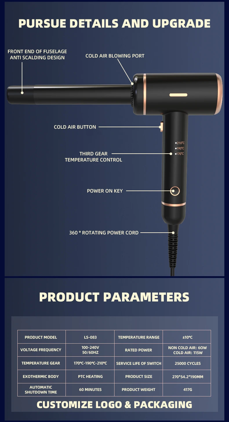 Oem Odm New Design Cool Air Hair With Lcd Display Big Waver Hair Curler