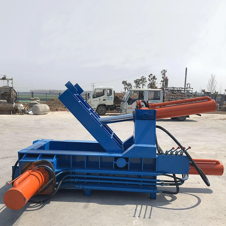 Горизонтальная гидравлическая машина для брикетирования металла/пресс-подборщик отработанного металла