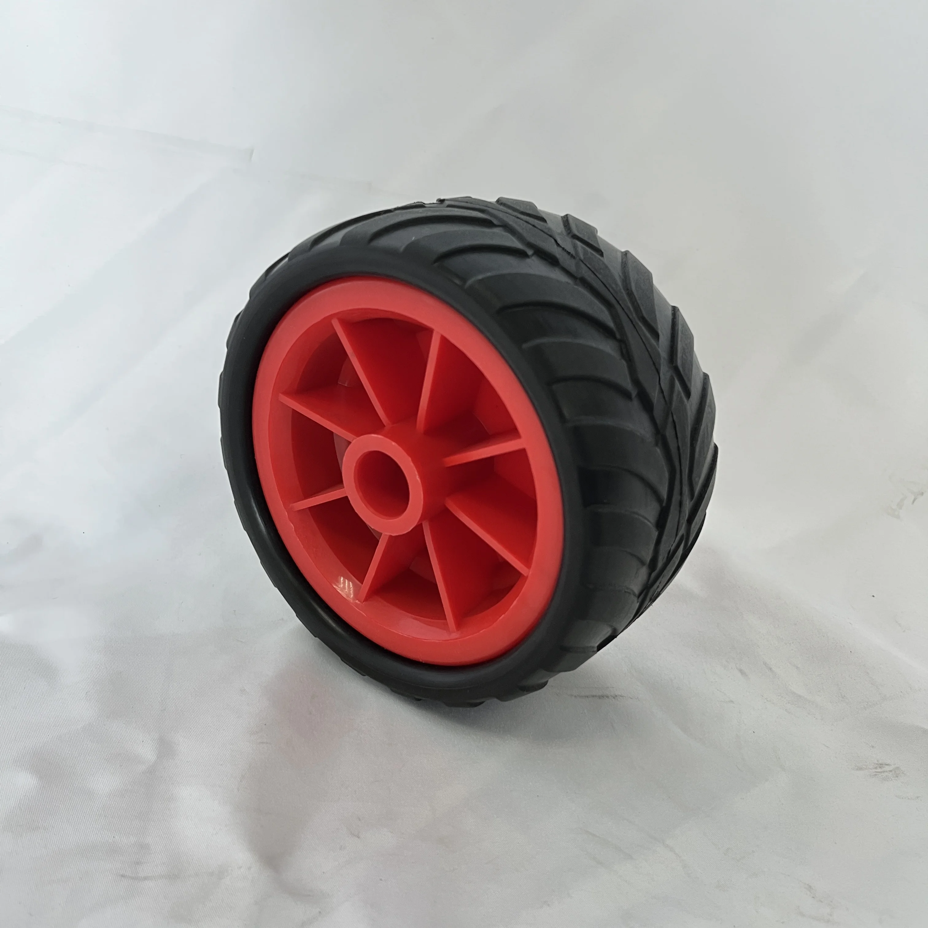 6 Inch Pu Caster Wheel Solid Pu Tire Pu Load Wheel For Wheelbarrow Cart ...