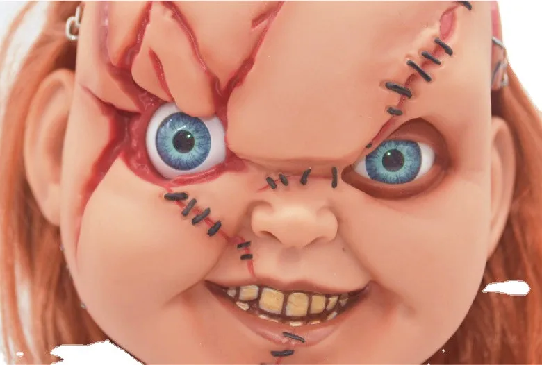 custom plastic ugly life size chucky doll cute kids toy half