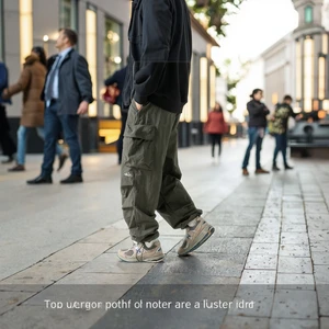 OEM & ODM Japanese Brand Men's Mid Casual Workwear Trousers Water-Repellent Knee-Drop Customized R&D Wholesale Sample