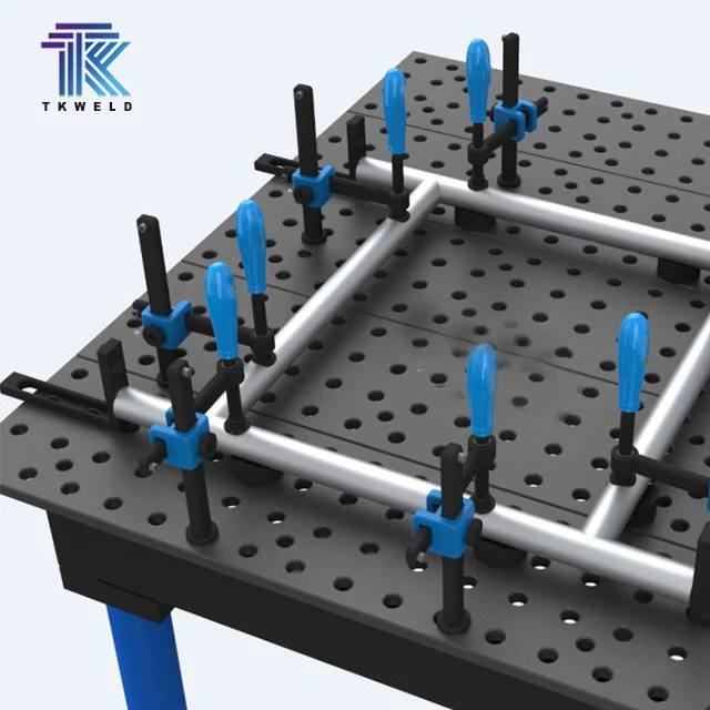 TKweld CE Factory Direct High Quality 3D Flexible Plasma Nitriding Welding Table 2000*1000*200 Cast Iron New Condition