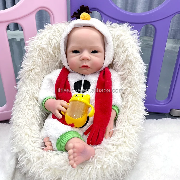 18-Inch Platinum Silicone Reborn Baby Girl Realistic Newborn Doll