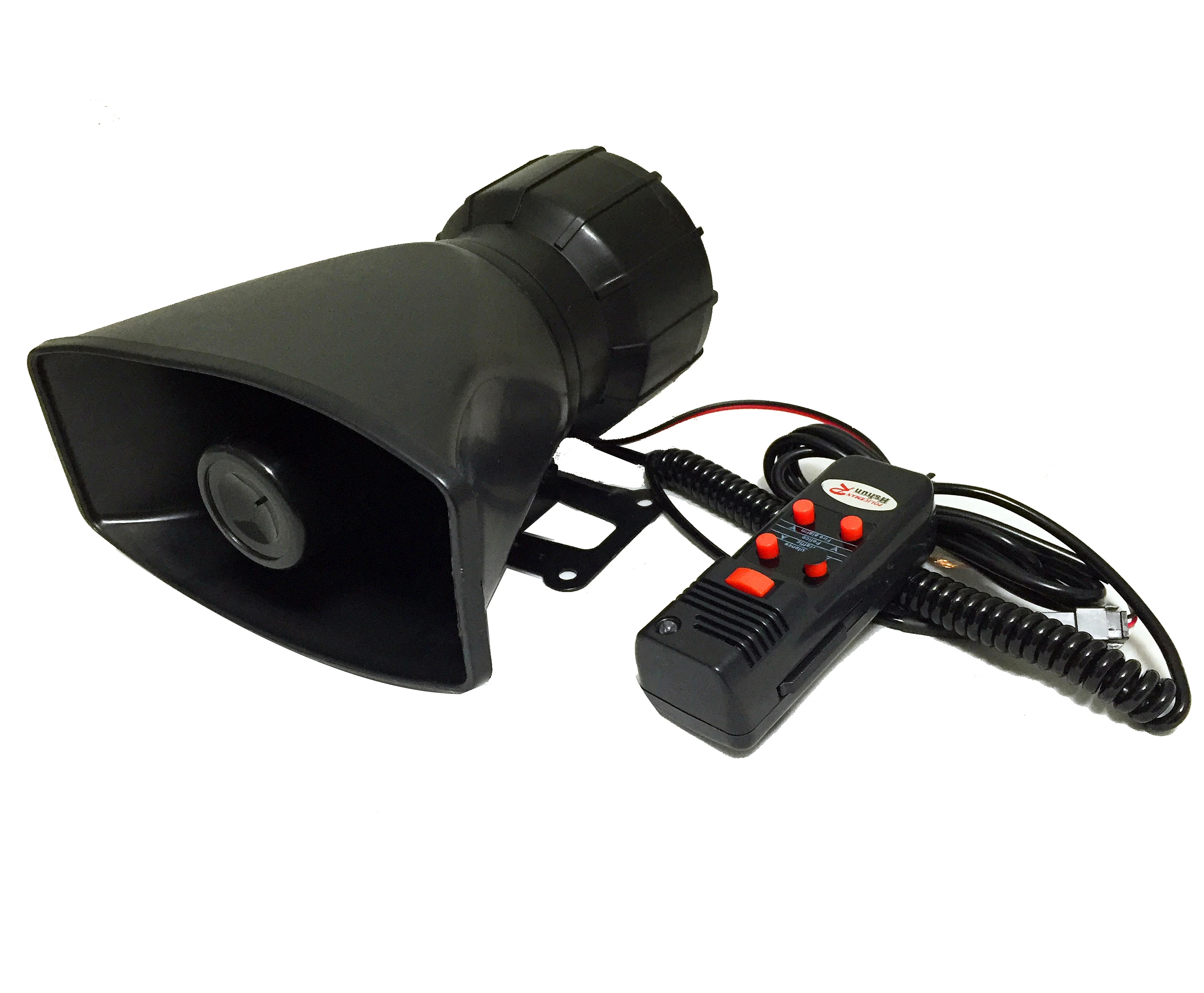DC12V Wireless Remote Control Electronic Siren Warning Alarm with 4 Sounds
