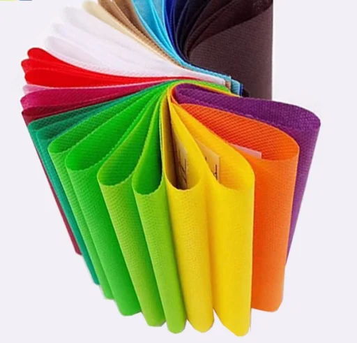 color pp non-woven fabric for shopping bag white pp non woven recycled textile fabric rolls