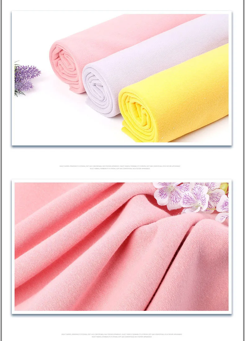 Hoodie Fleece Fabric Cotton Knit Singlesided Flannelette Outdoor