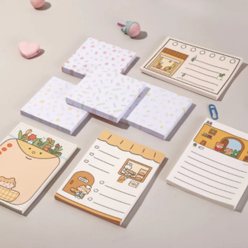 Minimalist Sticky Notes - Cute Plan Customizable Memo Pads
