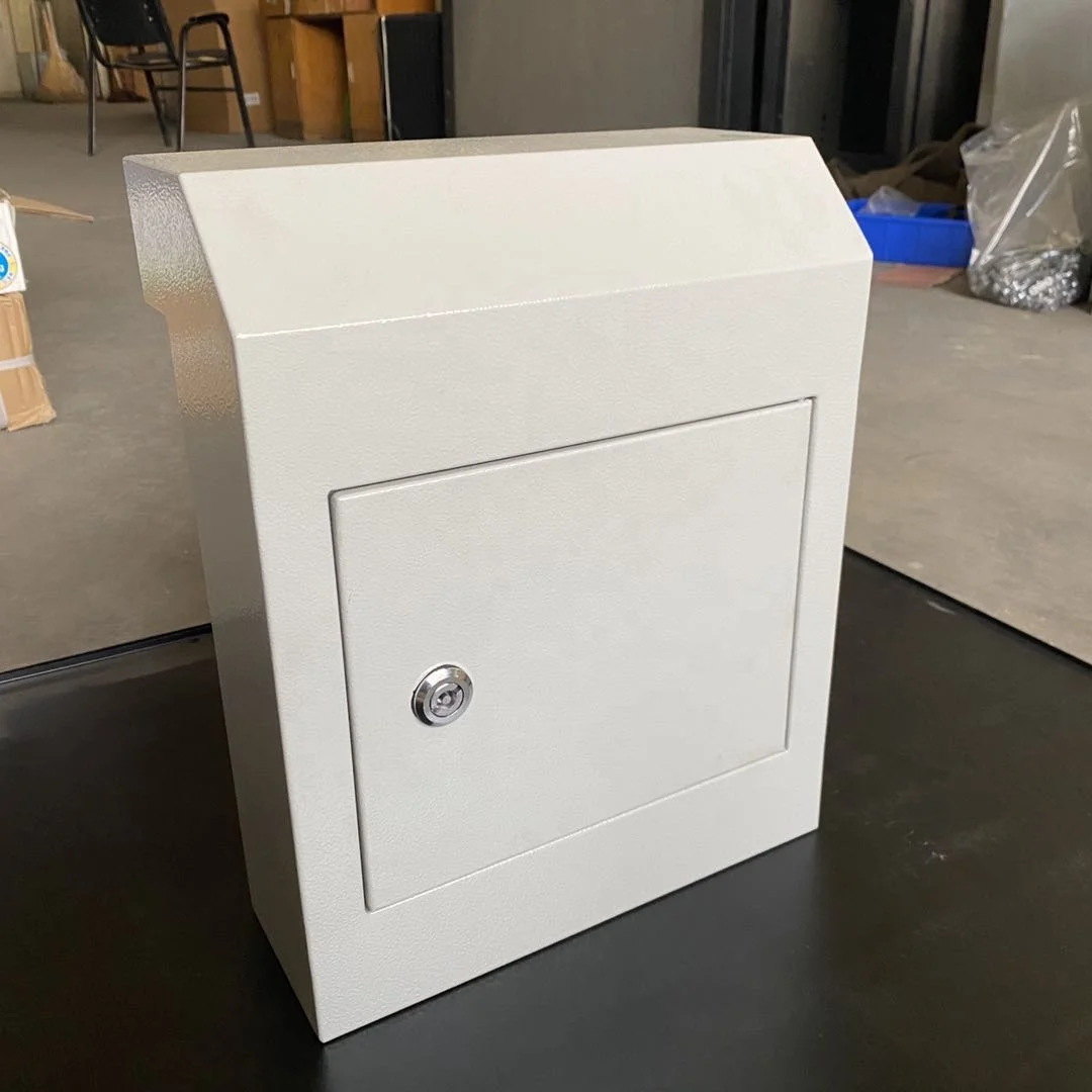 Caja de bloqueo de puerta, buzón de acero para pagos de alquiler, correo,  llaves, efectivo, cheques
