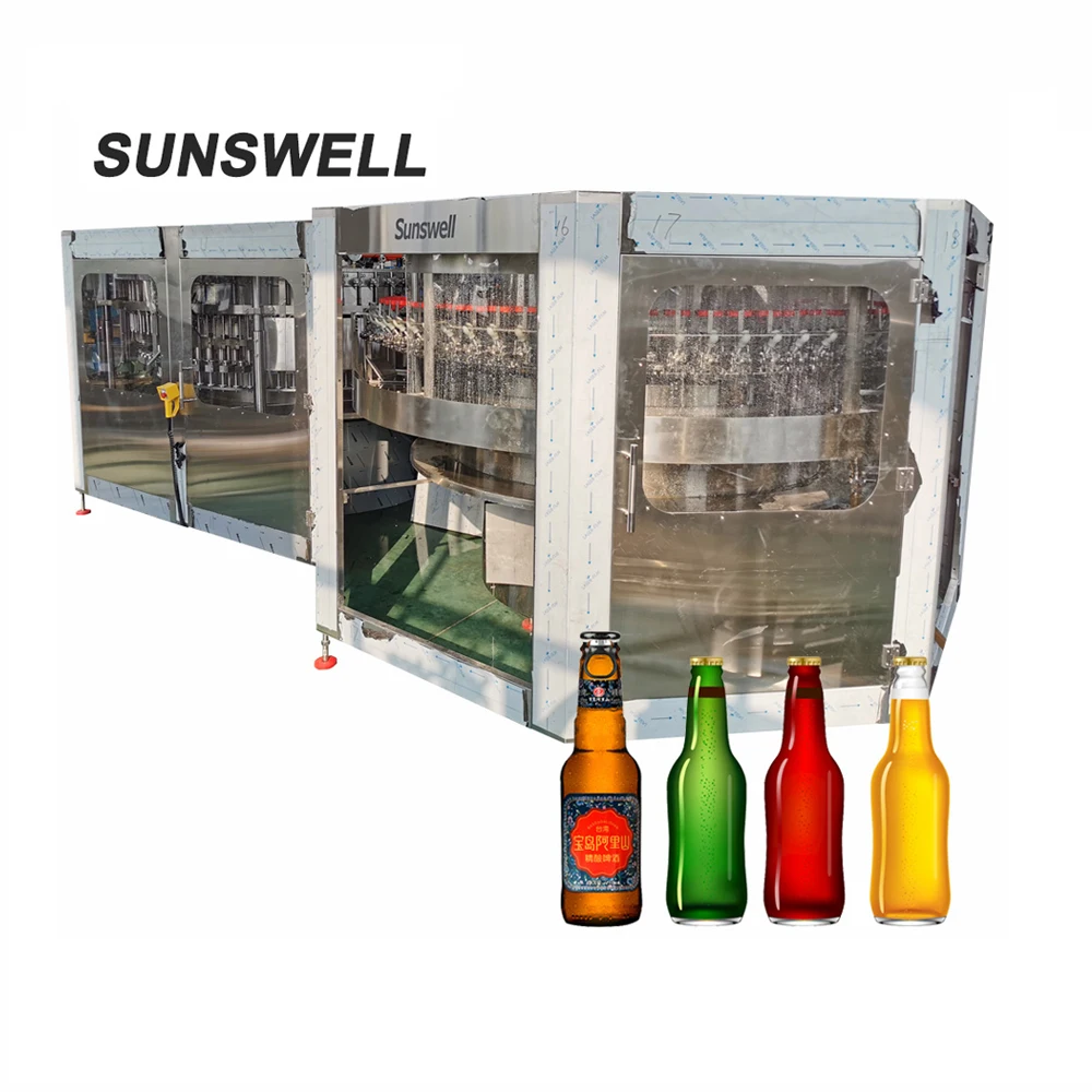 Высокоскоростная автоматическая машина для розлива пива в бутылки
