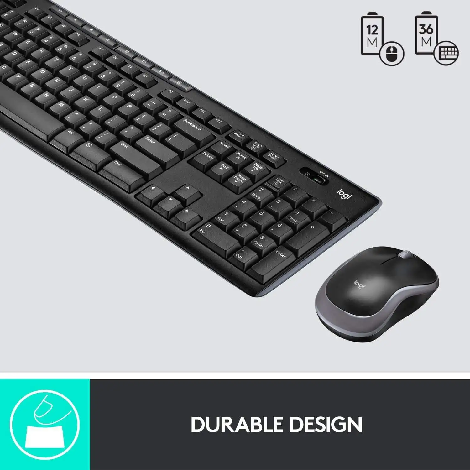 Logitech MK270 Wireless Keyboard and Mouse Set - Image 3